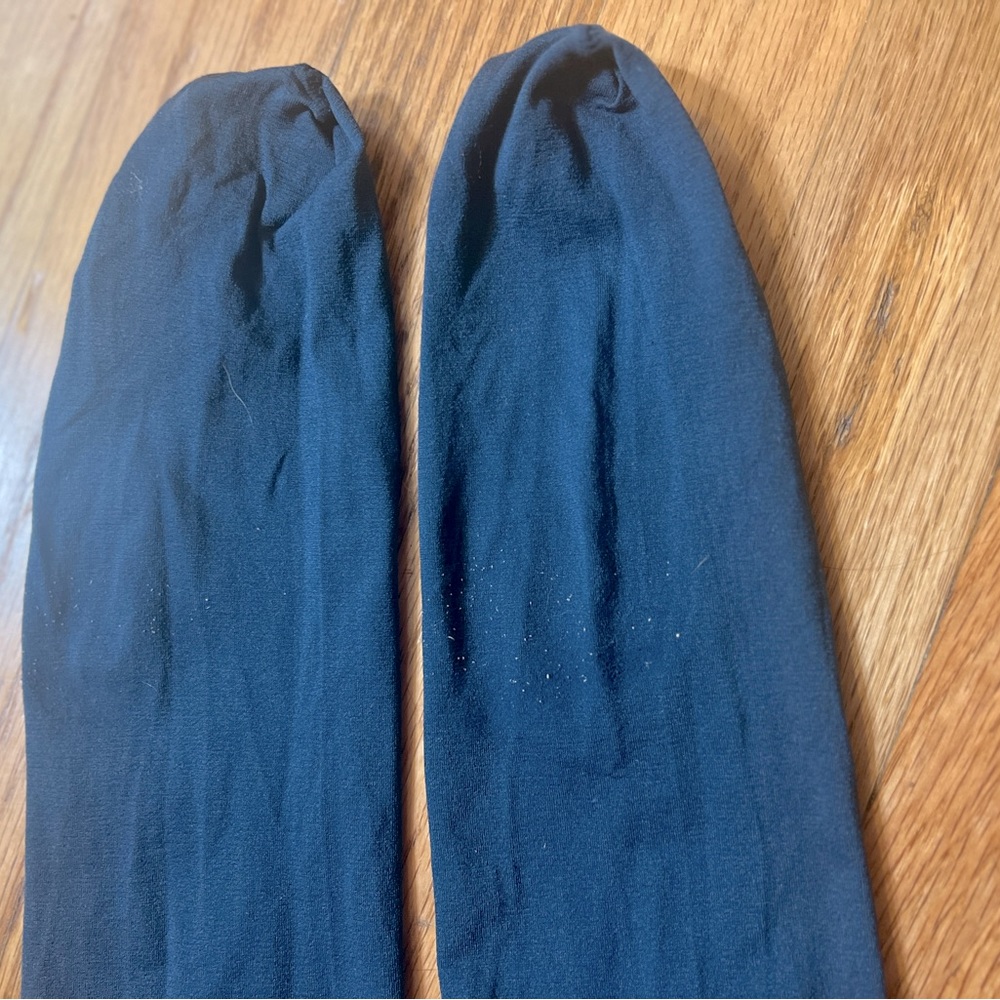 Blue opaque tights, size small